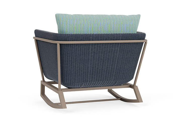 Lloyd Flanders™ Solstice Lounge Rocker - Denim Blue, French Beige