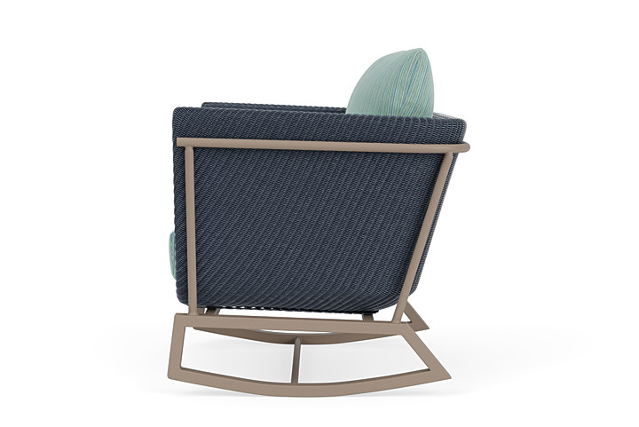 Lloyd Flanders™ Solstice Lounge Rocker - Denim Blue, French Beige