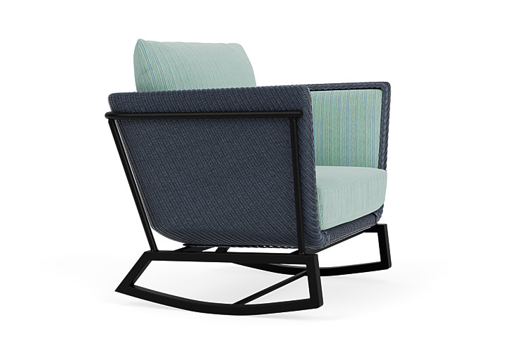 Lloyd Flanders™ Solstice Lounge Rocker - Denim Blue, Ebony