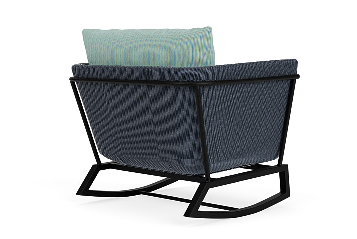 Lloyd Flanders™ Solstice Lounge Rocker - Denim Blue, Ebony