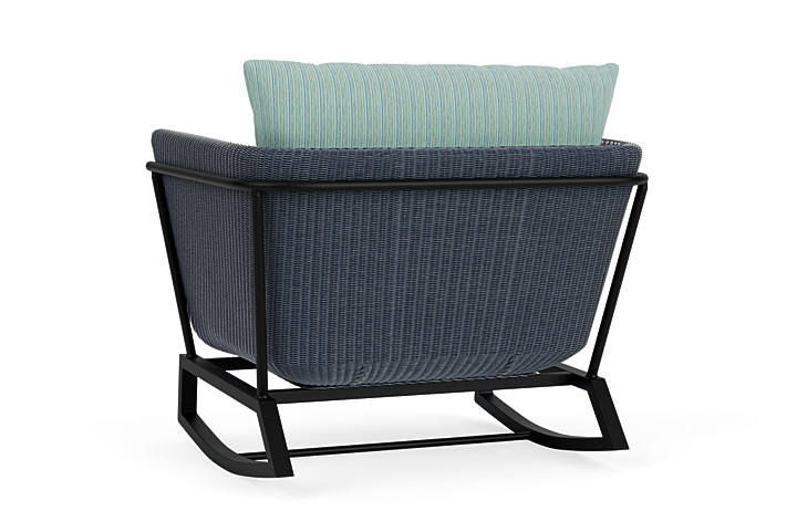 Lloyd Flanders™ Solstice Lounge Rocker - Denim Blue, Ebony