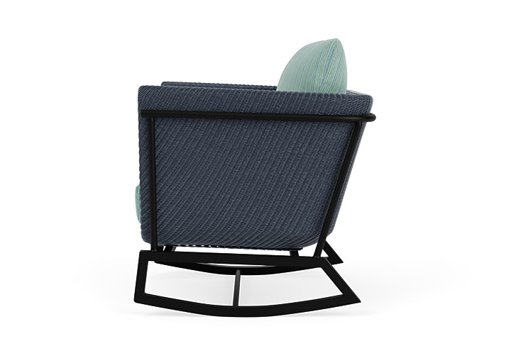 Lloyd Flanders™ Solstice Lounge Rocker - Denim Blue, Ebony