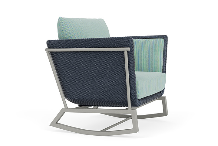 Lloyd Flanders™ Solstice Lounge Rocker - Denim Blue, Platinum