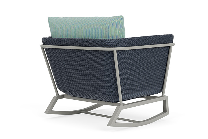 Lloyd Flanders™ Solstice Lounge Rocker - Denim Blue, Platinum