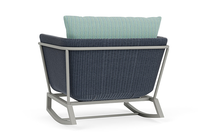 Lloyd Flanders™ Solstice Lounge Rocker - Denim Blue, Platinum