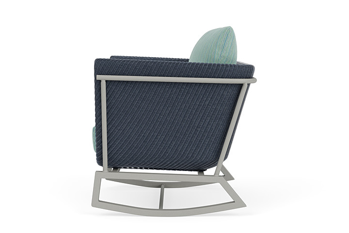 Lloyd Flanders™ Solstice Lounge Rocker - Denim Blue, Platinum