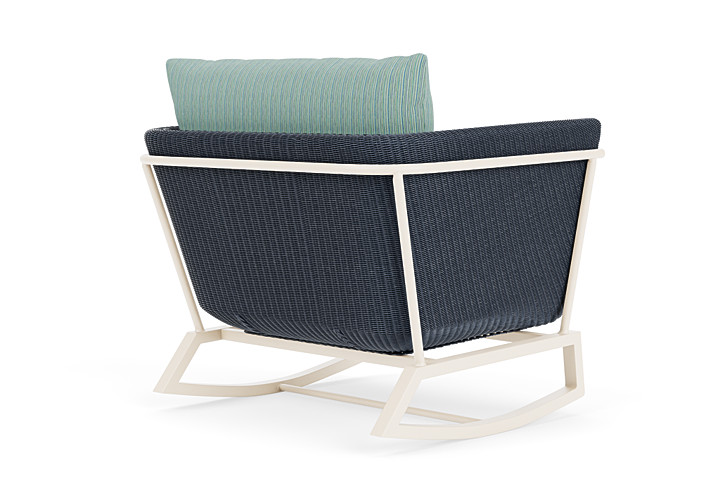 Lloyd Flanders™ Solstice Lounge Rocker - Denim Blue, Ivory