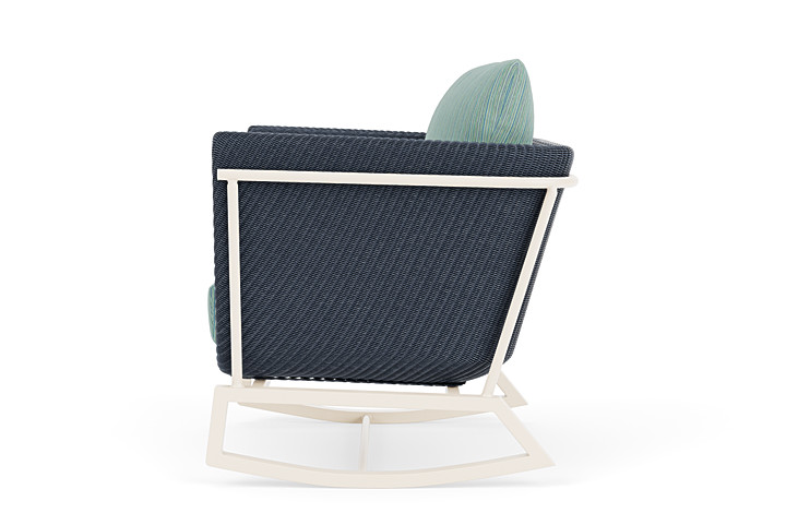 Lloyd Flanders™ Solstice Lounge Rocker - Denim Blue, Ivory