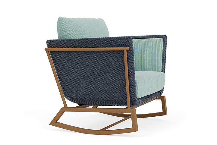 Lloyd Flanders™ Solstice Lounge Rocker - Denim Blue, Hickory