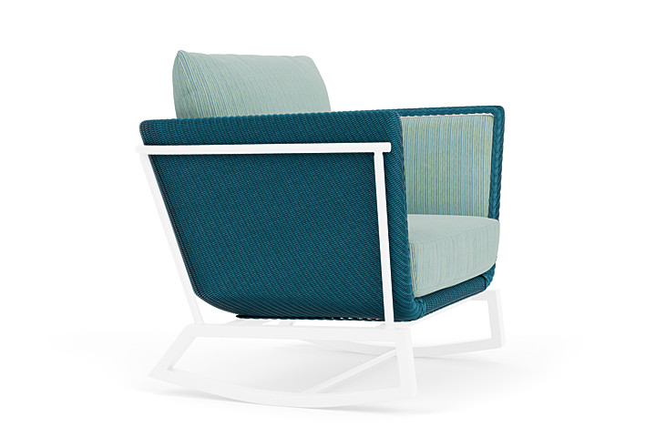 Lloyd Flanders™ Solstice Lounge Rocker - Peacock, White