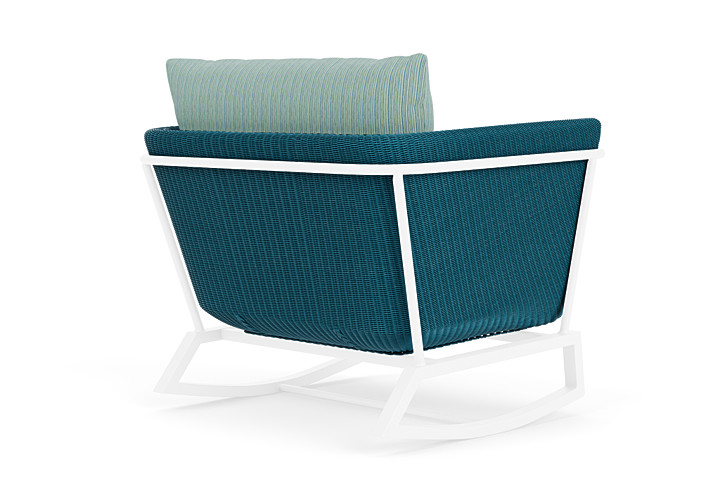 Lloyd Flanders™ Solstice Lounge Rocker - Peacock, White