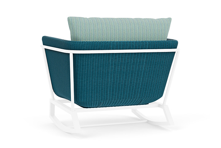 Lloyd Flanders™ Solstice Lounge Rocker - Peacock, White