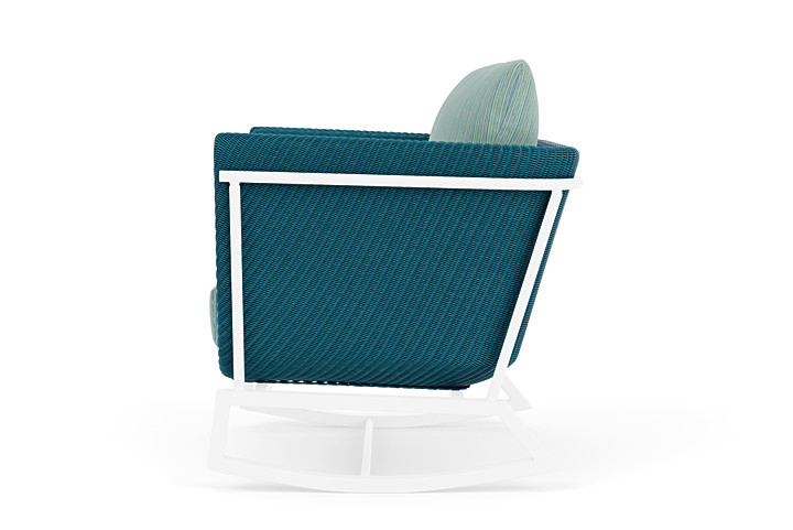 Lloyd Flanders™ Solstice Lounge Rocker - Peacock, White