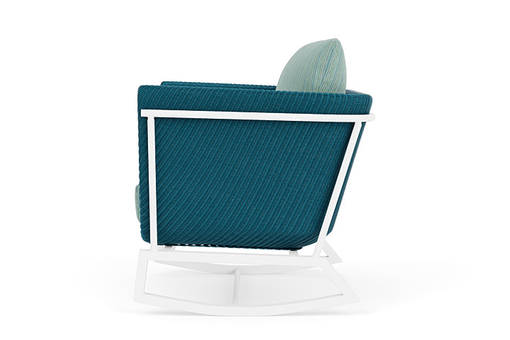 Lloyd Flanders™ Solstice Lounge Rocker - Peacock, Matte White