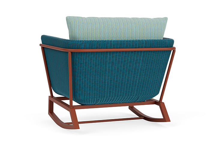 Lloyd Flanders™ Solstice Lounge Rocker - Peacock, Terracotta