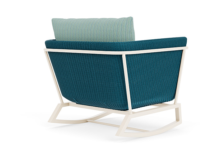 Lloyd Flanders™ Solstice Lounge Rocker - Peacock, Ivory