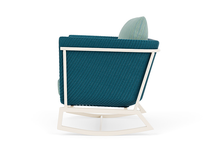 Lloyd Flanders™ Solstice Lounge Rocker - Peacock, Ivory