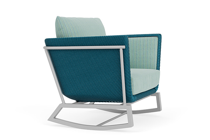 Lloyd Flanders™ Solstice Lounge Rocker - Peacock, Metallic Silver