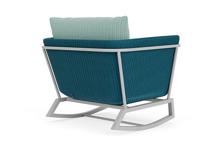 Lloyd Flanders™ Solstice Lounge Rocker - Peacock, Metallic Silver