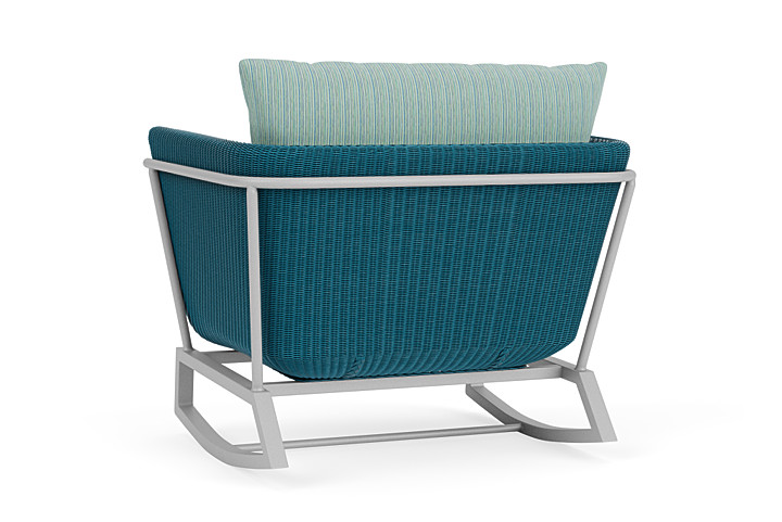 Lloyd Flanders™ Solstice Lounge Rocker - Peacock, Metallic Silver