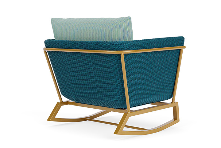 Lloyd Flanders™ Solstice Lounge Rocker - Peacock, Metallic Gold