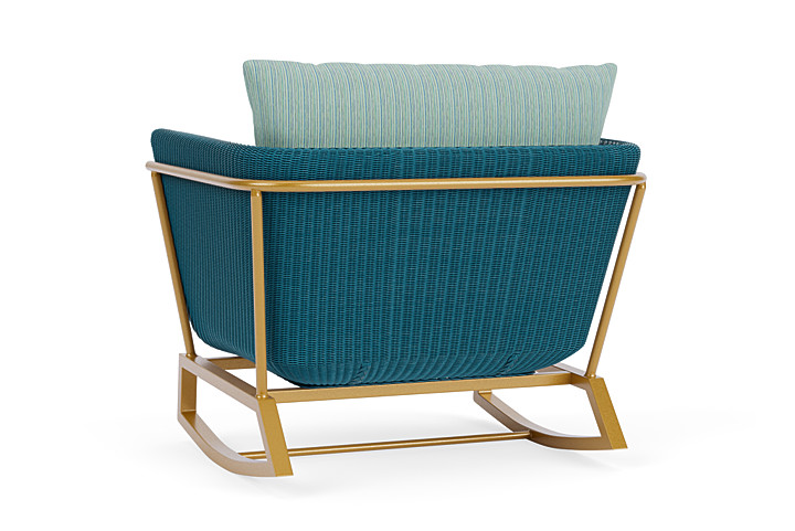 Lloyd Flanders™ Solstice Lounge Rocker - Peacock, Metallic Gold