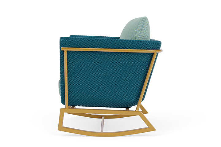 Lloyd Flanders™ Solstice Lounge Rocker - Peacock, Metallic Gold