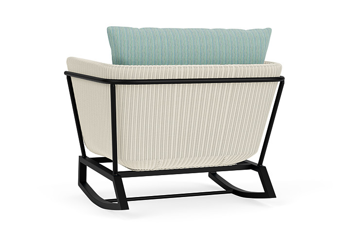 Lloyd Flanders™ Solstice Lounge Rocker - Ivory, Ebony