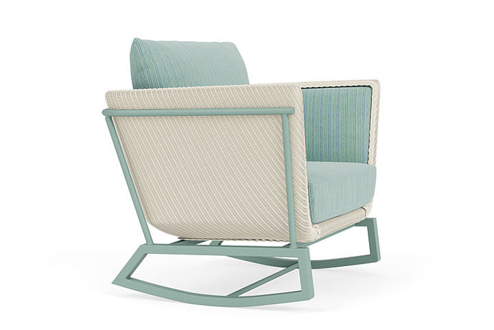 Lloyd Flanders™ Solstice Lounge Rocker - Ivory, Sea Glass