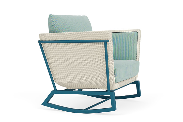 Lloyd Flanders™ Solstice Lounge Rocker - Ivory, Peacock