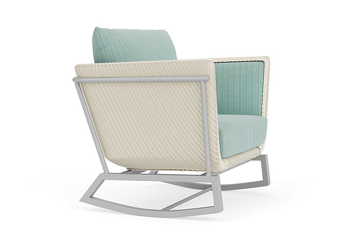 Lloyd Flanders™ Solstice Lounge Rocker - Ivory, Metallic Silver