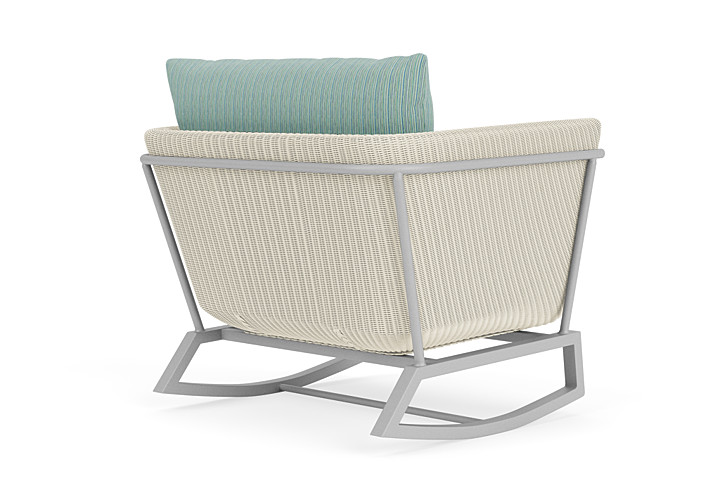 Lloyd Flanders™ Solstice Lounge Rocker - Ivory, Metallic Silver