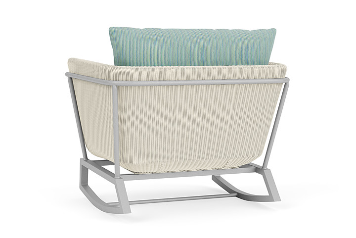 Lloyd Flanders™ Solstice Lounge Rocker - Ivory, Metallic Silver