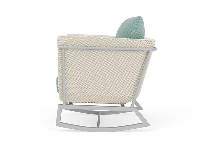 Lloyd Flanders™ Solstice Lounge Rocker - Ivory, Metallic Silver