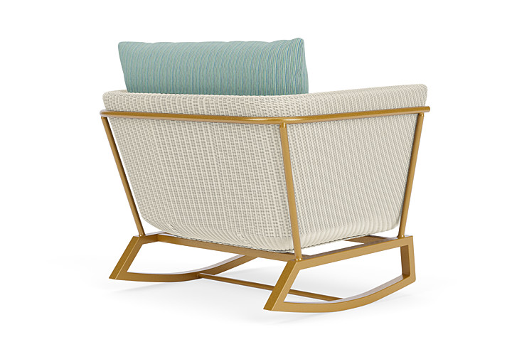 Lloyd Flanders™ Solstice Lounge Rocker - Ivory, Metallic Gold