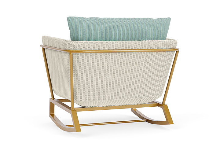 Lloyd Flanders™ Solstice Lounge Rocker - Ivory, Metallic Gold