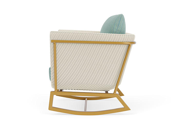 Lloyd Flanders™ Solstice Lounge Rocker - Ivory, Metallic Gold