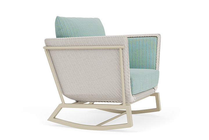 Lloyd Flanders™ Solstice Lounge Rocker - Antique White, Linen