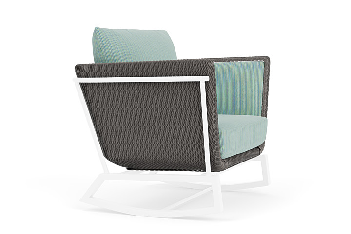 Lloyd Flanders™ Solstice Lounge Rocker - Pewter, White