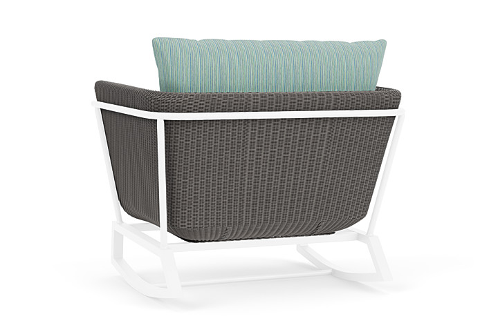 Lloyd Flanders™ Solstice Lounge Rocker - Pewter, White