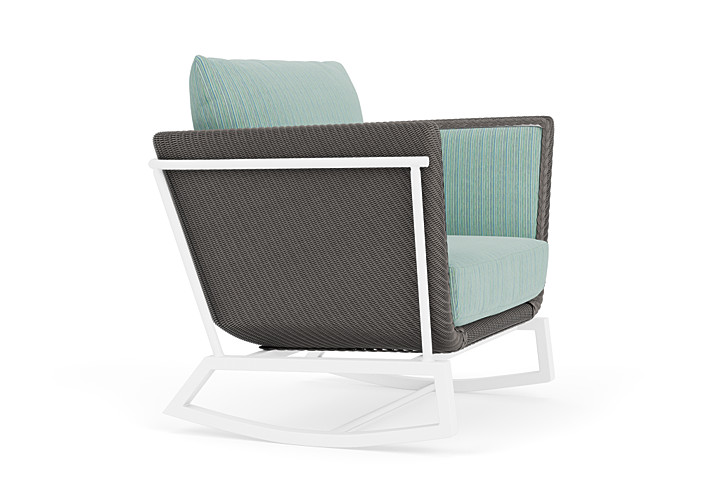 Lloyd Flanders™ Solstice Lounge Rocker - Pewter, Matte White