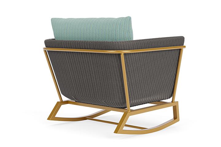 Lloyd Flanders™ Solstice Lounge Rocker - Pewter, Metallic Gold