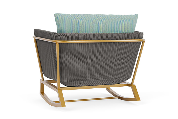 Lloyd Flanders™ Solstice Lounge Rocker - Pewter, Metallic Gold