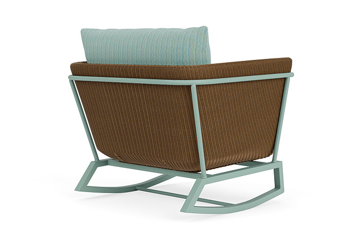 Lloyd Flanders™ Solstice Lounge Rocker - Hickory, Sea Glass