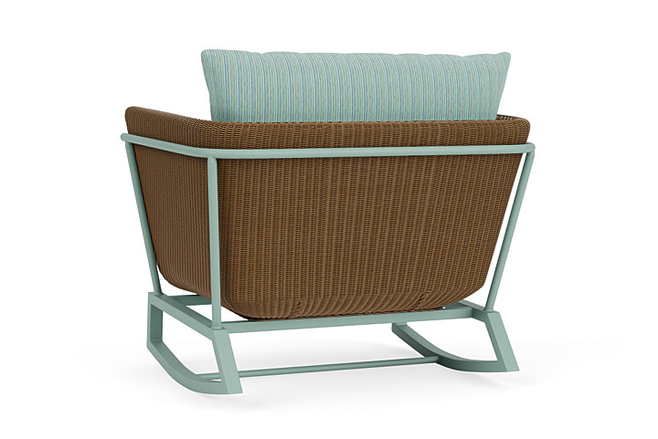 Lloyd Flanders™ Solstice Lounge Rocker - Hickory, Sea Glass