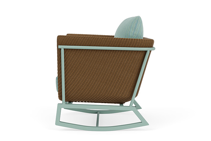 Lloyd Flanders™ Solstice Lounge Rocker - Hickory, Sea Glass