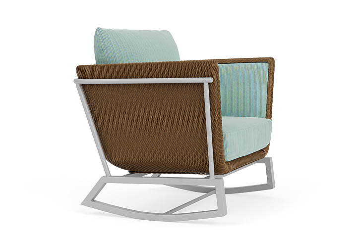 Lloyd Flanders™ Solstice Lounge Rocker - Hickory, Metallic Silver