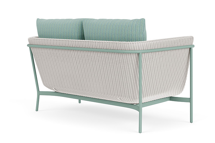 Lloyd Flanders™ Solstice Loveseat  - White, Sea Glass