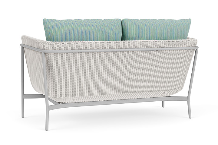 Lloyd Flanders™ Solstice Loveseat  - White, Metallic Silver