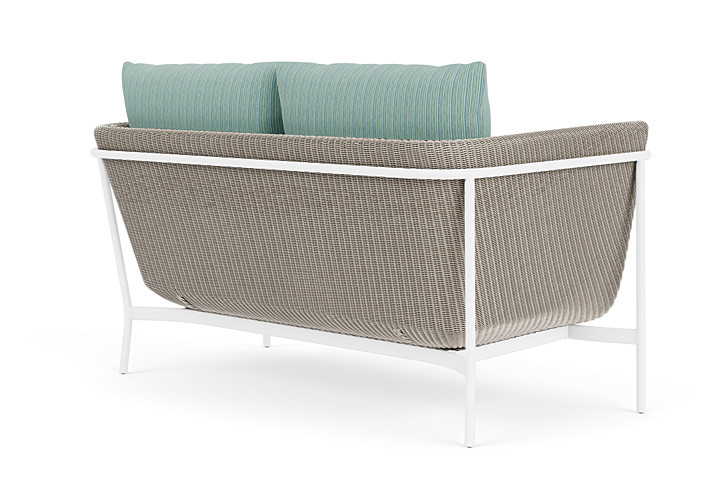 Lloyd Flanders™ Solstice Loveseat  - Linen, Matte White